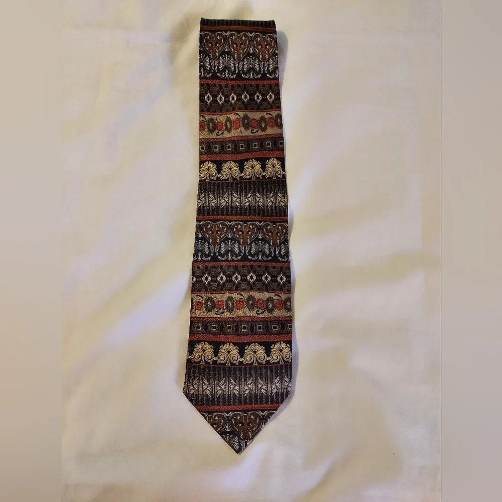 Arden Cravats 100% Silk Multicolor Patterned Tie